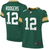 Aaron Rodgers Green Bay Packers Nike Girls Youth Game Jersey - Green