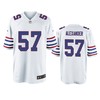 Buffalo Bills Lorenzo Alexander White Throwback Game Jersey - Men