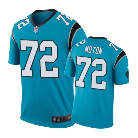 Carolina Panthers #72 Taylor Moton Nike Color Rush Blue Jersey