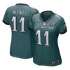 Carson Wentz Philadelphia Eagles Nike Womens Super Bowl Lii Champions Patch Game Jersey - Midnight Green