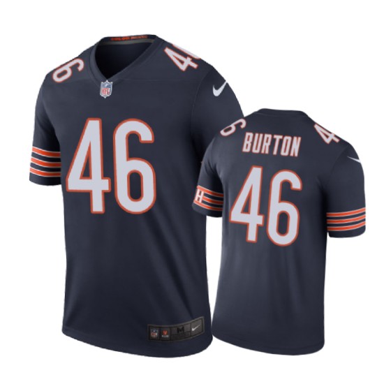 Chicago Bears #46 Michael Burton Nike Color Rush Navy Jersey - Cocomos