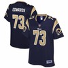 David Edwards Los Angeles Rams Nfl Pro Line Womens Team Player Jersey - Navy