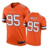 Denver Broncos #95 Derek Wolfe Nike Color Rush Orange Jersey