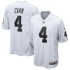 Derek Carr Las Vegas Raiders Game Jersey White Nfl