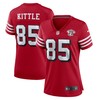 George Kittle San Francisco 49ers Womens 75th Anniversary Alternate Game Jersey Scarlet Nfl