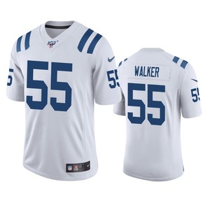 Indianapolis Colts Anthony Walker White 100th Season Vapor Limited Jersey