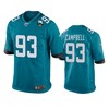 Jacksonville Jaguars Calais Campbell Teal 25th Anniversary Game Jersey
