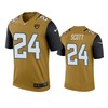 Jacksonville Jaguars Josiah Scott Bold Gold Color Rush Legend Jersey