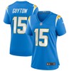 Jalen Guyton Los Angeles Chargers Womens Player Game Jersey - Powder Blue Nfl