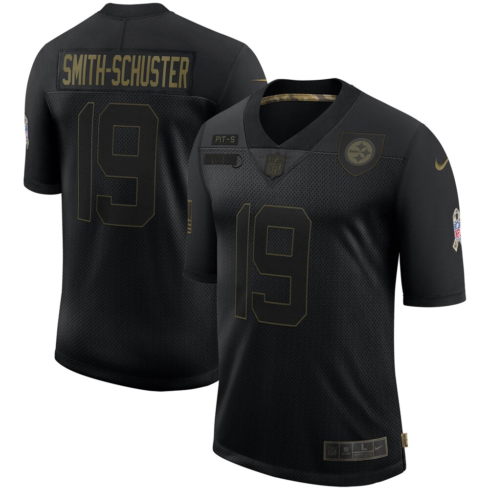 Juju Smith-schuster Pittsburgh Steelers 2020 Salute To Service Limited Jersey - Black