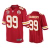 Kansas City Chiefs Khalen Saunders Red 60th Anniversary Game Jersey