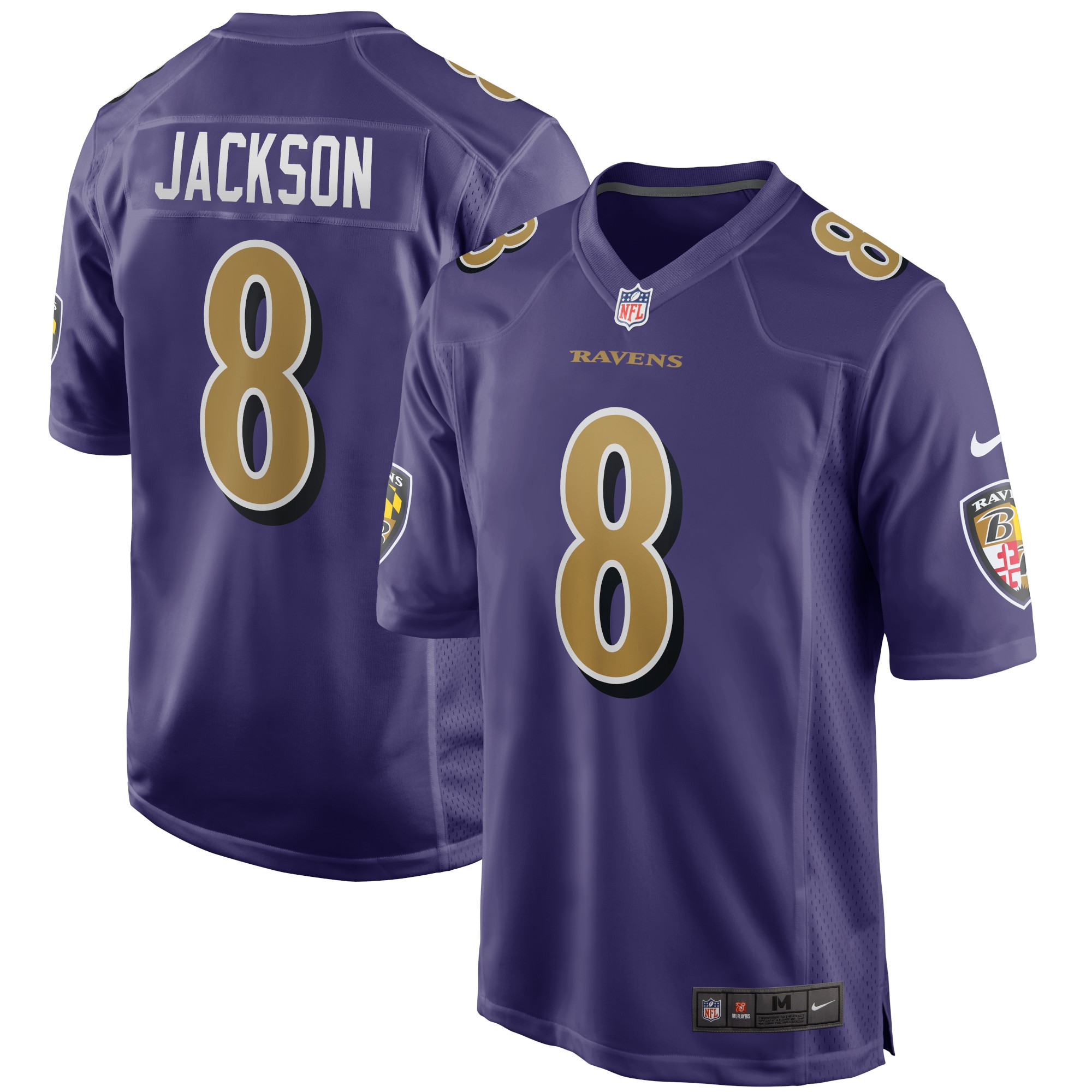 Lamar Jackson Baltimore Ravens Alternate Game Jersey - Purple Nfl