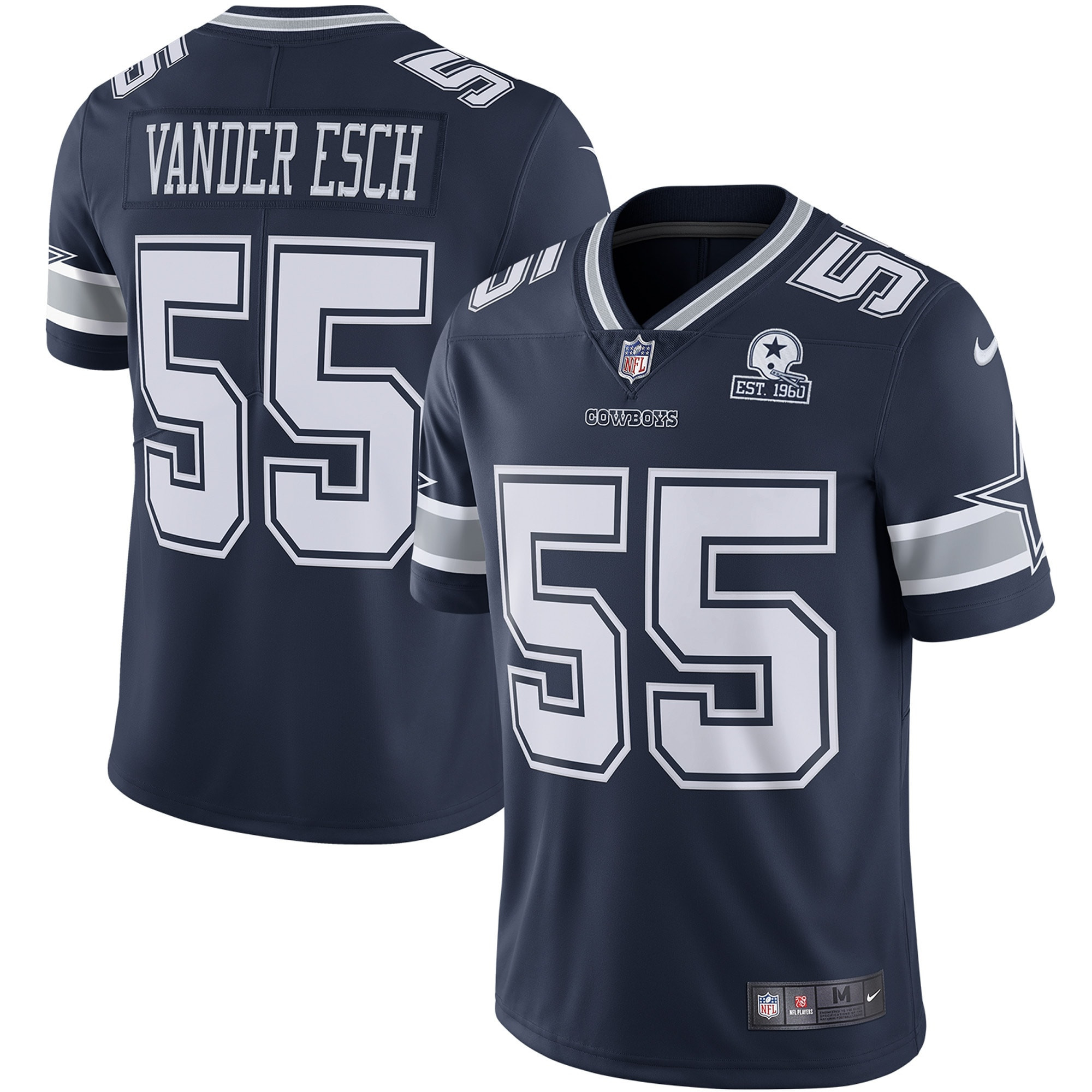 Leighton Vander Esch Dallas Cowboys 60th Anniversary Limited Jersey Navy Nfl