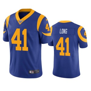 Los Angeles Rams David Long Royal 100th Season Vapor Limited Jersey