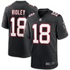 Mens Atlanta Falcons Calvin Ridley Nike Black Throwback Game Jersey