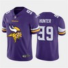 Mens Minnesota Vikings #99 Danielle Hunter Purple 2020 Team Big Logo Limited Stitched Jersey