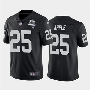 Mens Oakland Raiders Black #25 Eli Apple 2020 Inaugural Season Vapor Limited Stitched Nfl Jersey