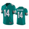 Miami Dolphins #14 Ryan Fitzpatrick Aqua Vapor Untouchable Limited Jersey - Mens