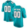 Miami Dolphins Nike 2018 Custom Game Jersey - Aqua