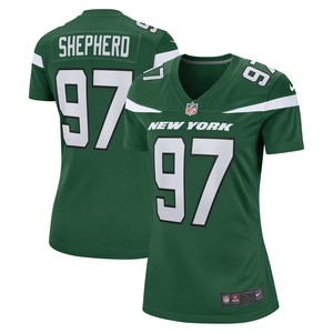 Nathan Shepherd New York Jets Womens Game Jersey - Gotham Green Nfl
