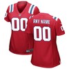 New England Patriots Womens Alternate Custom Jersey Red Custom Jerseys Nfl