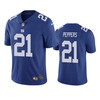 New York Giants #21 Jabrill Peppers Royal Vapor Untouchable Limited Jersey