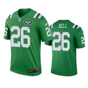 New York Jets #26 Leveon Bell Green Color Rush Legend Jersey - Men