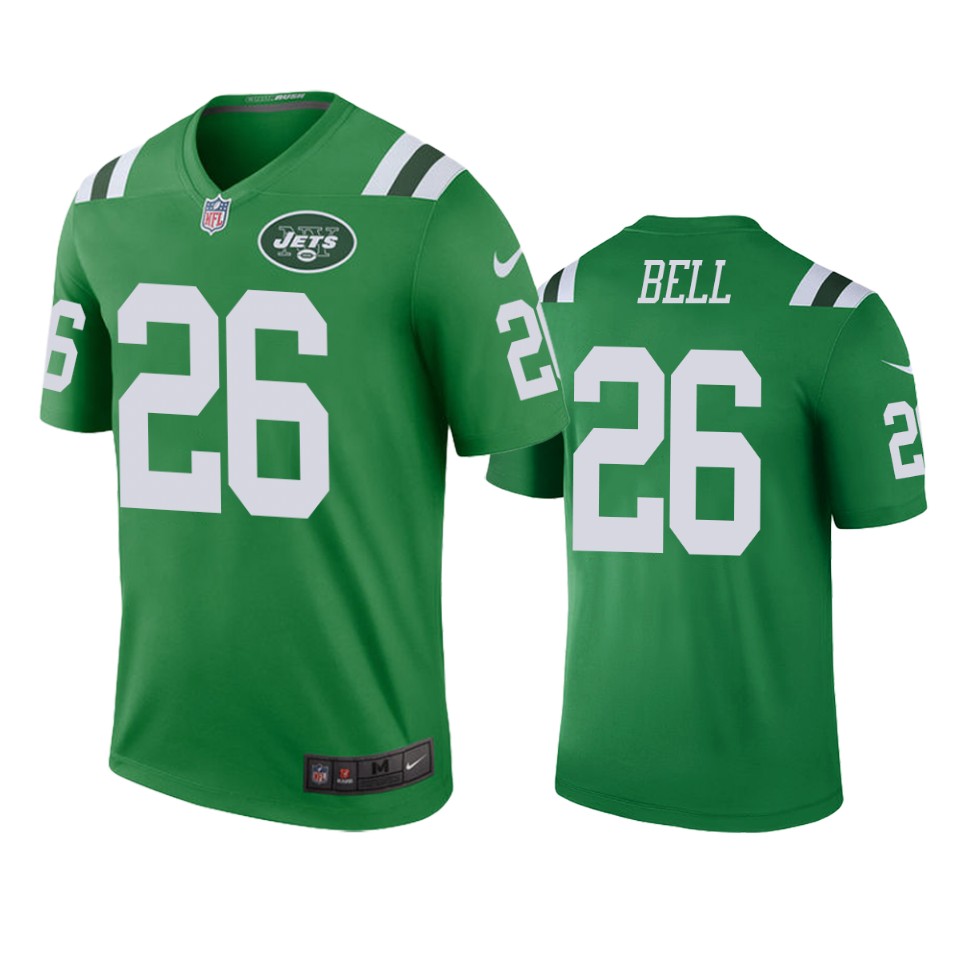 New York Jets #26 Leveon Bell Green Color Rush Legend Jersey - Men