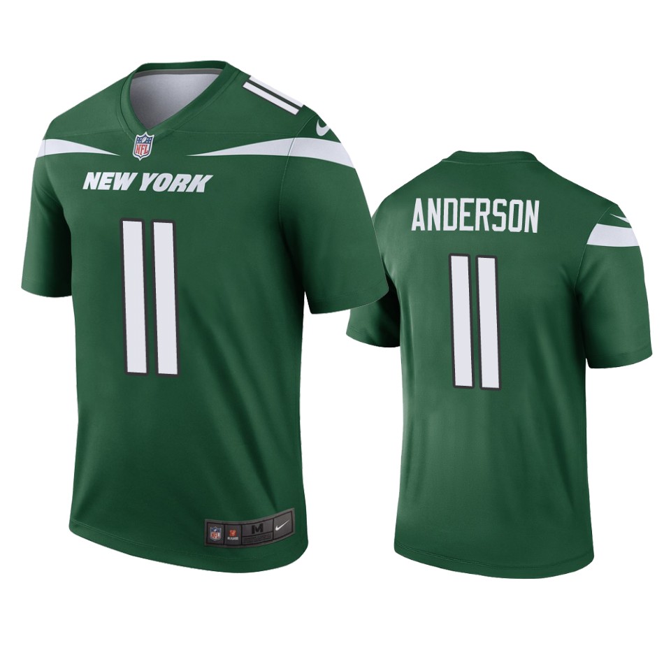 New York Jets Robby Anderson Green 2019 Legend Jersey - Mens
