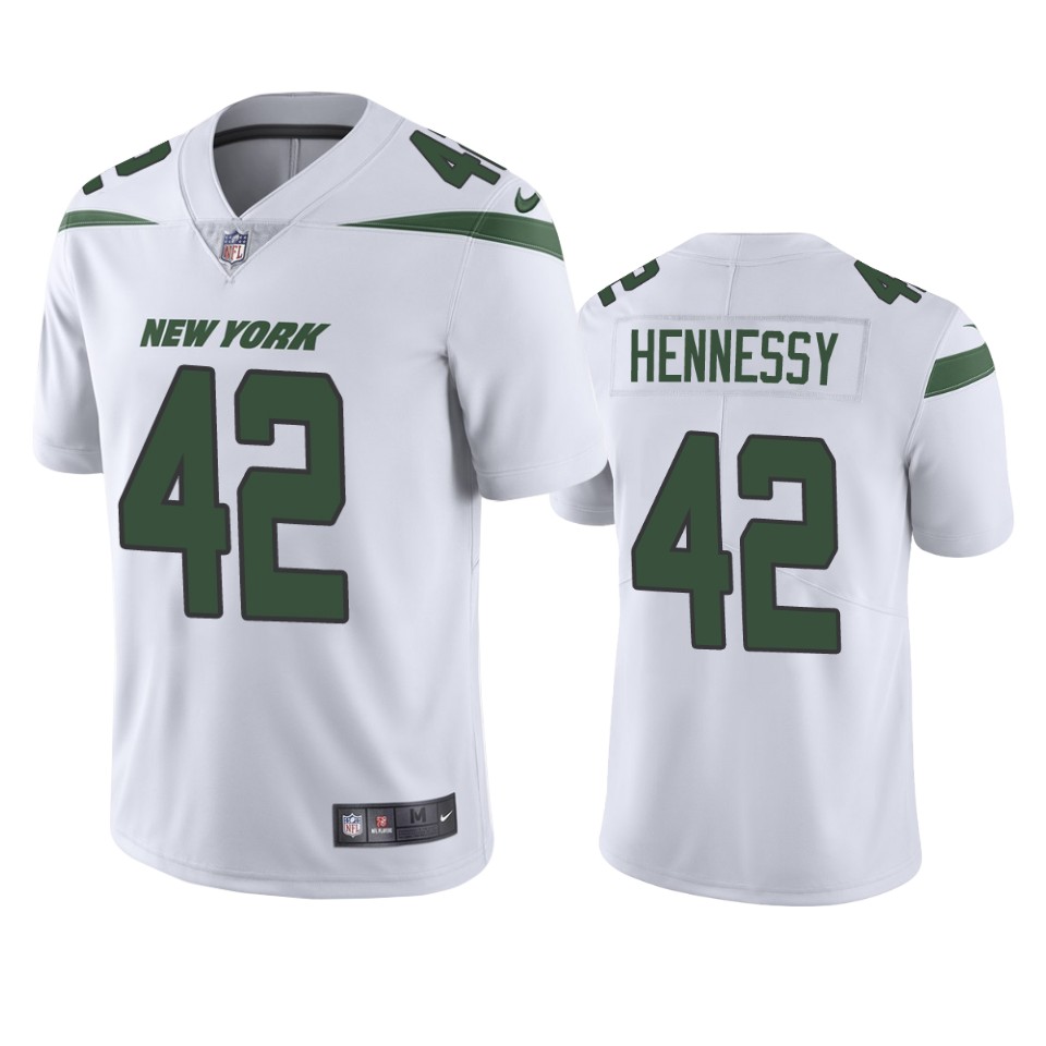 New York Jets Thomas Hennessy White 2019 Vapor Untouchable Limited Jersey - Mens