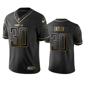 Nfl 100 Austin Ekeler Los Angeles Chargers Black Golden Edition Vapor Untouchable Limited Jersey - Mens