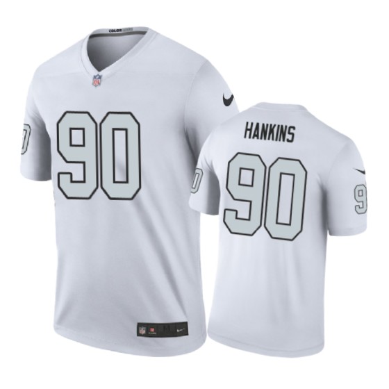 Oakland Raiders #90 Johnathan Hankins Nike Color Rush White Jersey