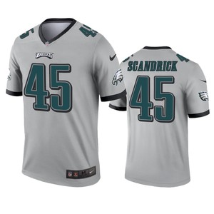 Philadelphia Eagles Orlando Scandrick Silver Inverted Legend Jersey