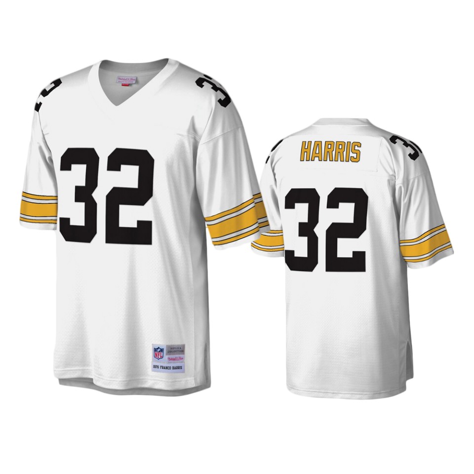 Pittsburgh Steelers Franco Harris White Legacy Replica Jersey