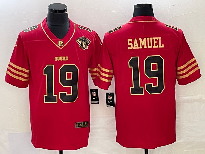 San Francisco 49ers #19 Deebo Samuel Jersey - Red - Cocomos