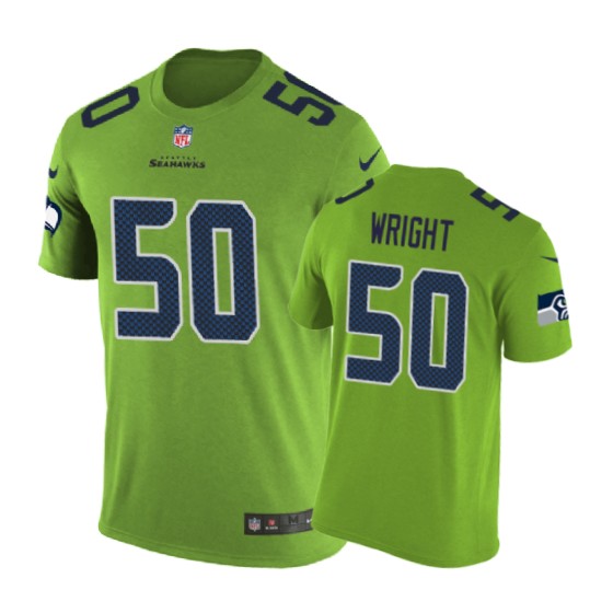 Seattle Seahawks #50 K. J. Wright Nike Color Rush Green Jersey