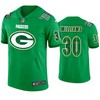 St. Patricks Day Green Bay Packers #30 Jamaal Williams Jersey Kelly Green - Men