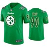 St. Patricks Day Pittsburgh Steelers #90 T.j. Watt Jersey Kelly Green - Men