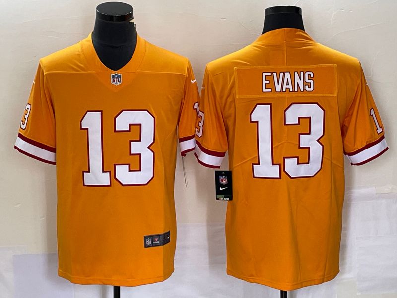 Tampa Bay Buccaneers #13 Mike Evans Orange Throwback Jersey - Cocomos
