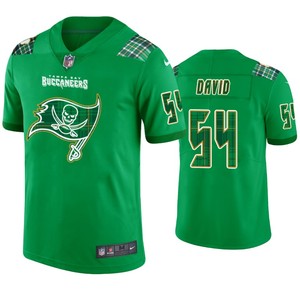 Tampa Bay Buccaneers #54 Lavonte David Jersey St. Patricks Day Kelly Green Lucky - Men