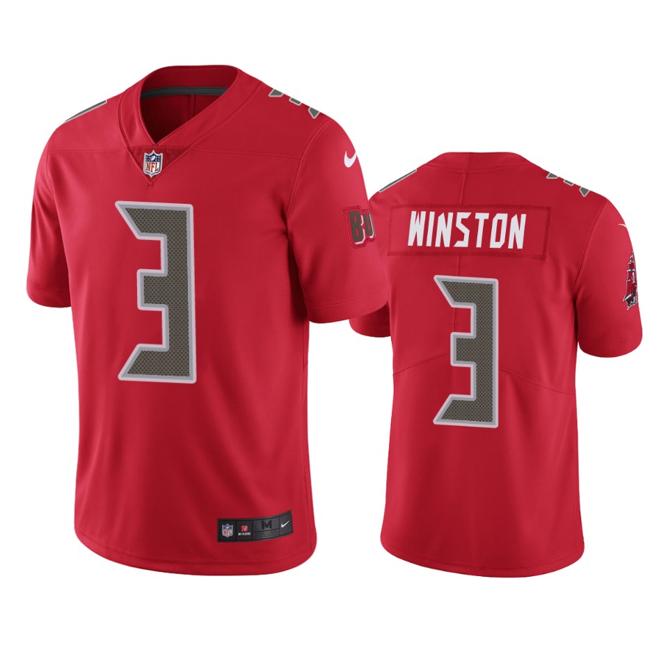Tampa Bay Buccaneers Jameis Winston Red Nike Color Rush Limited Jersey