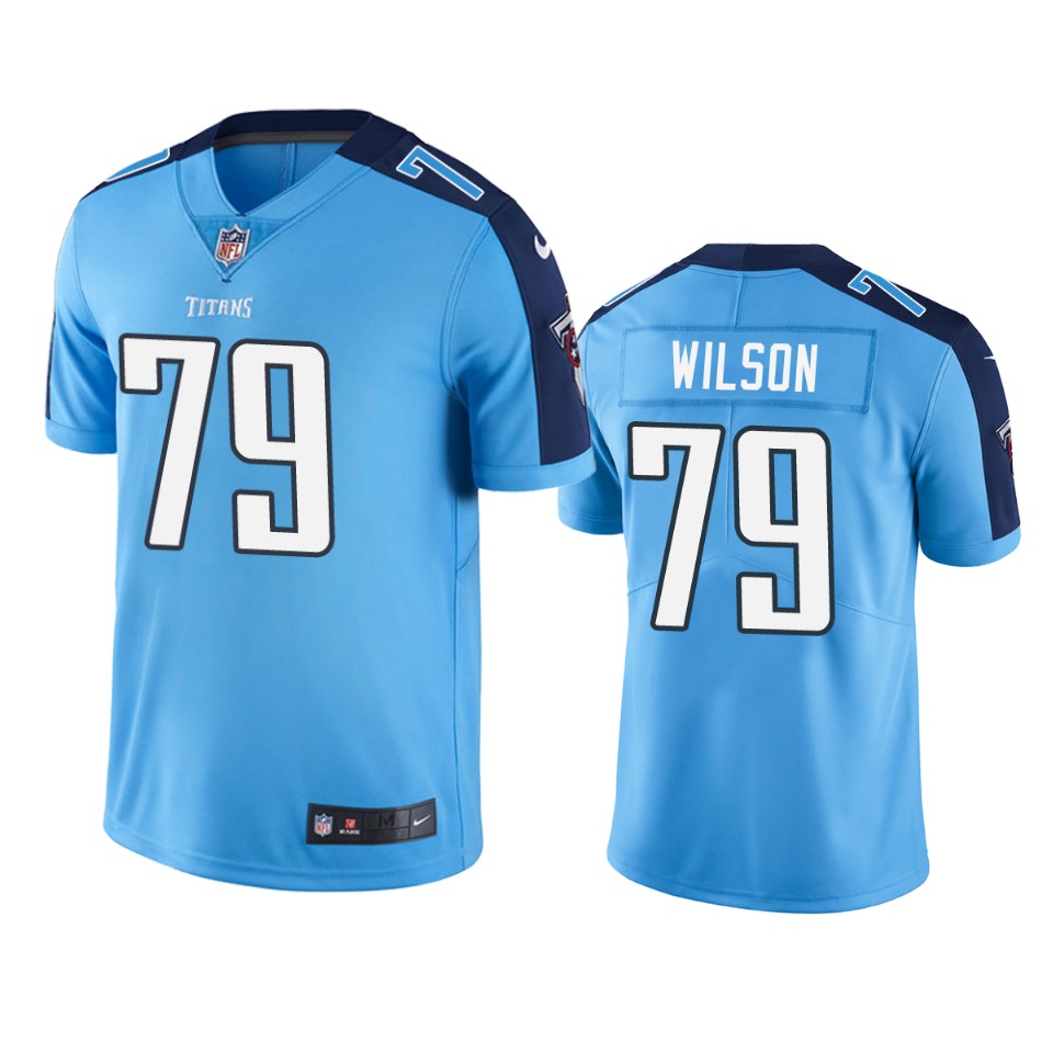 Tennessee Titans Isaiah Wilson Light Blue 2020 Nfl Draft Vapor Limited Jersey - Cocomos
