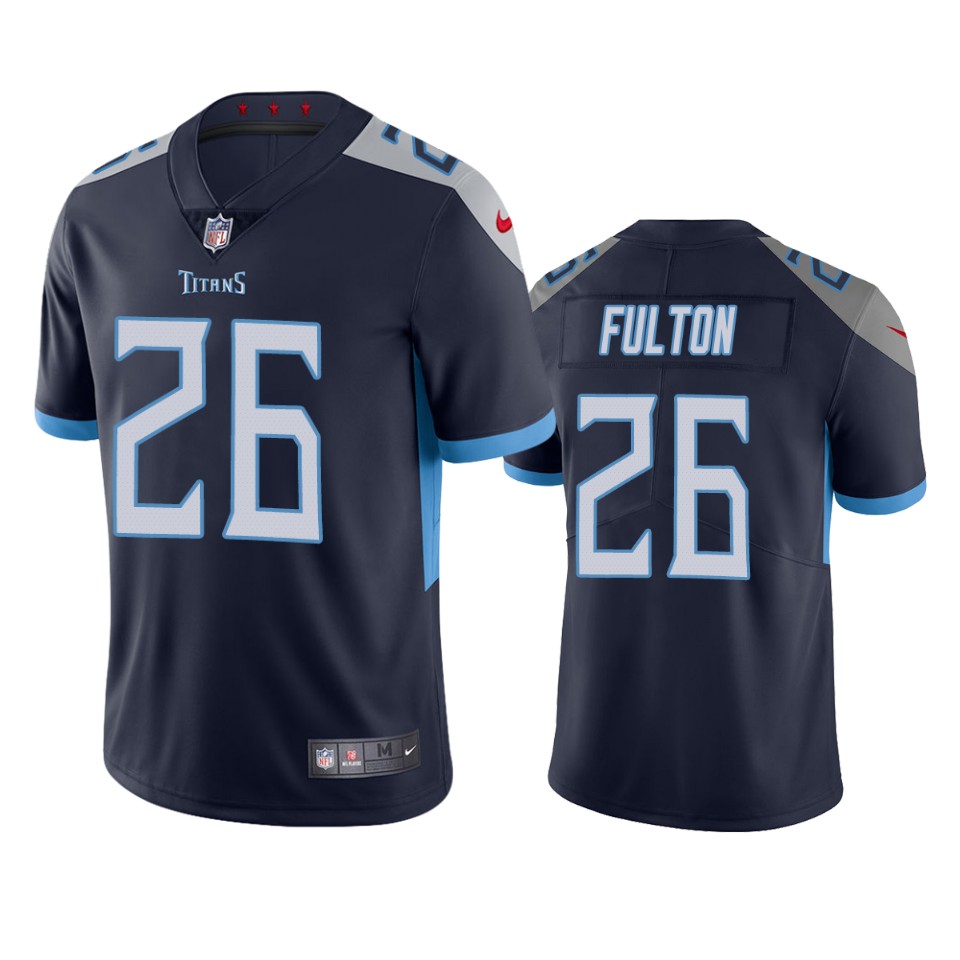 Tennessee Titans Kristian Fulton Navy 2020 Nfl Draft Vapor Limited Jersey