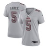 Trey Lance San Francisco 49ers Womens Atmosphere Fashion Game Jersey - Gray Nfl