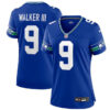 Women Seattle Seahawks #9 Kenneth Walker Iii Royal Throwback Player Stitched Game - Cocomos