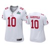 Womens San Francisco 49ers Jimmy Garoppolo White Super Bowl Liv Game Jersey - Cocomos