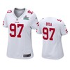 Womens San Francisco 49ers Nick Bosa White Super Bowl Liv Game Jersey