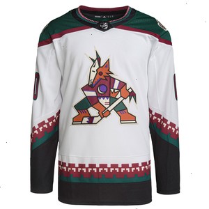 Arizona Coyotes adidas Primegreen Authentic Pro Custom Jersey - White