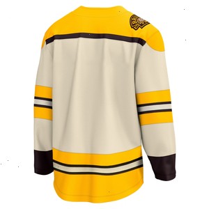  Boston Bruins Fanatics Branded 100th Anniversary Premier Breakaway Jersey - Cream