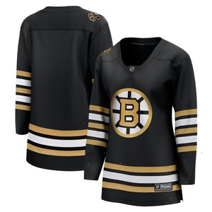  Boston Bruins Fanatics Branded Women's 100th Anniversary Premier Breakaway Jersey - Black
